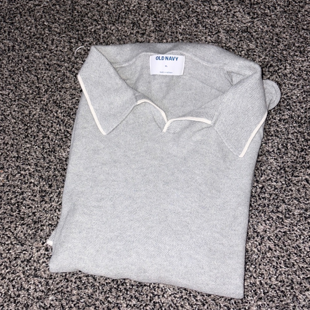 Old Navy Gray Polo Shirt for Men